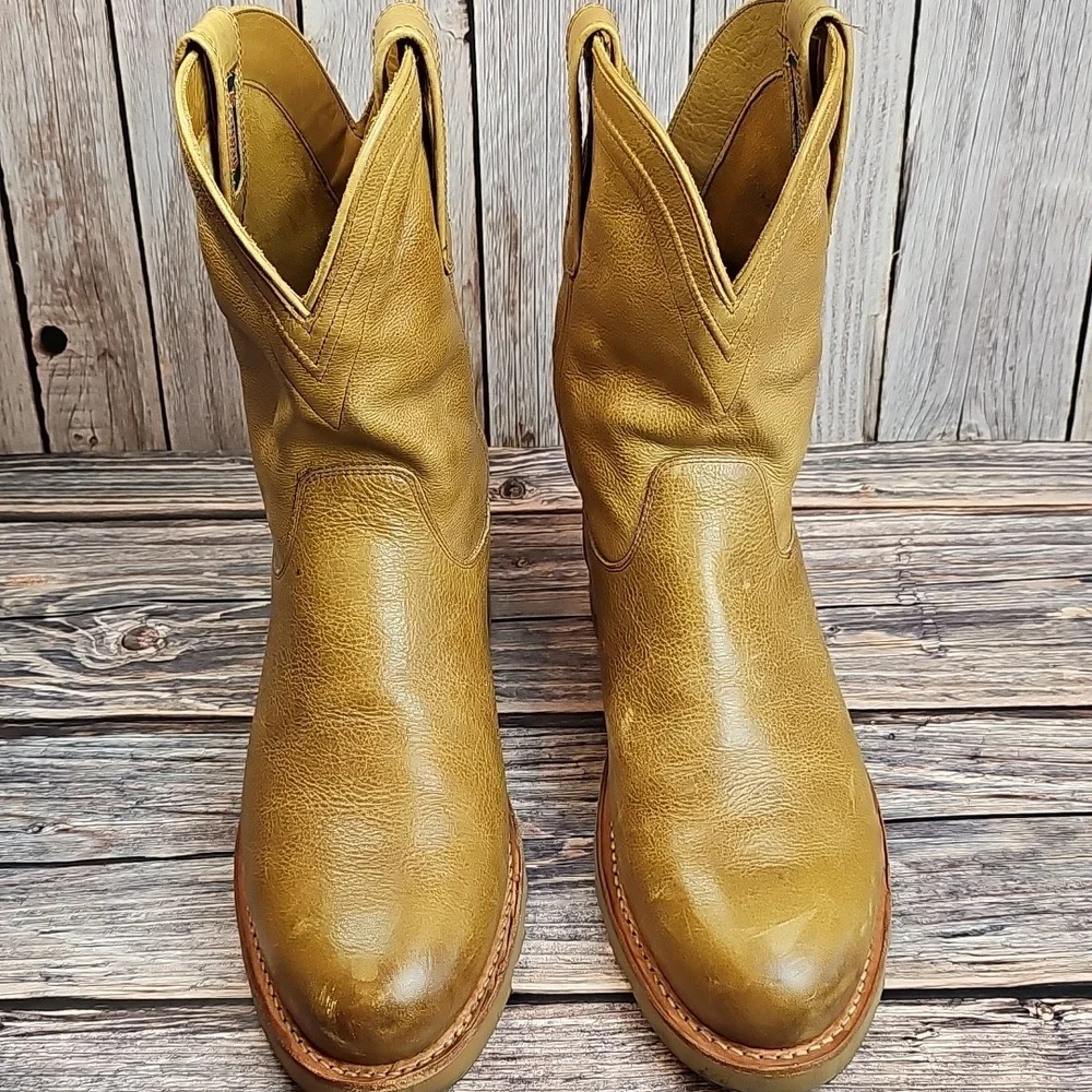 TACOVAS THE STOCKTON BISON ROPER STYLE WESTERN BOOT